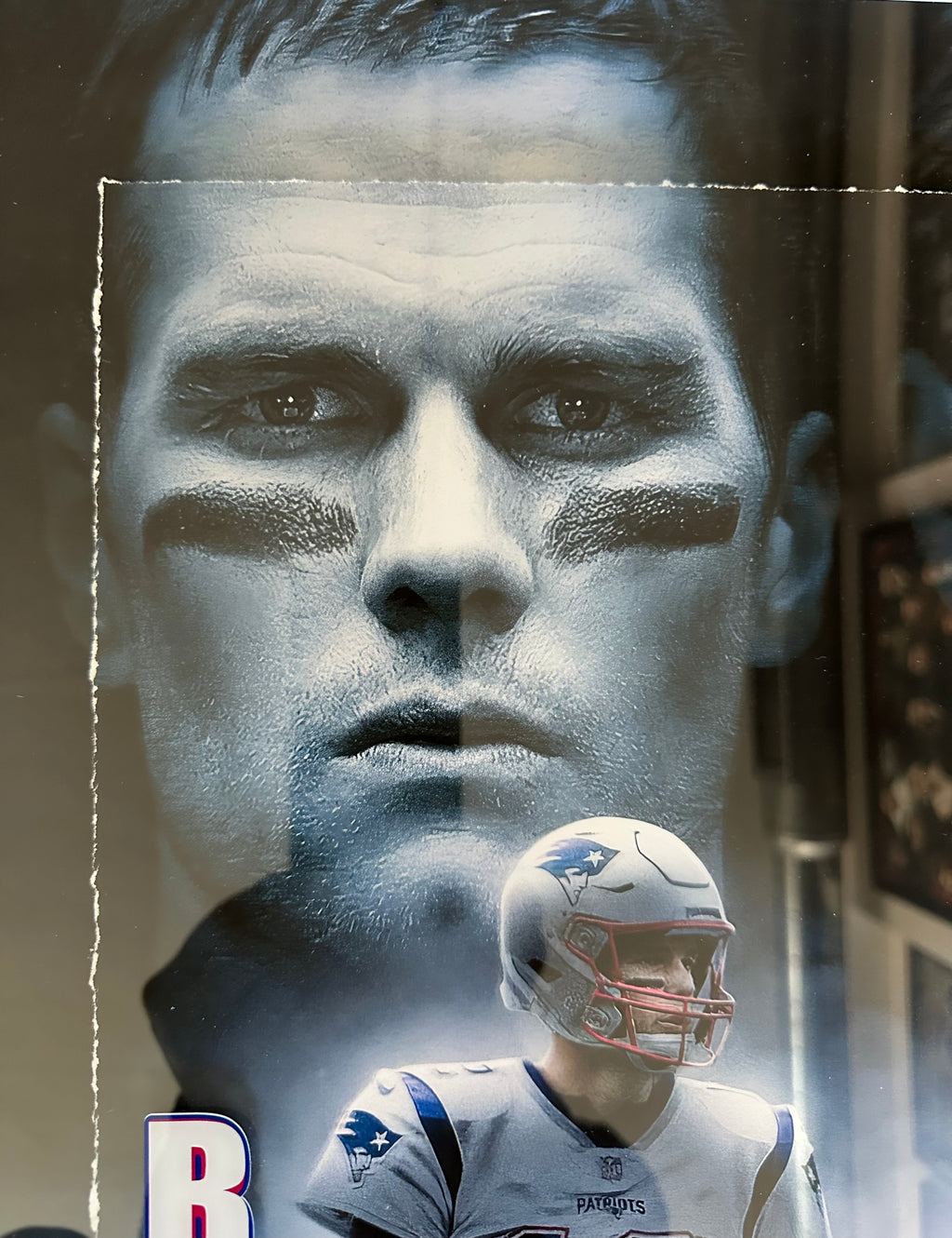 New England Patriots - Tom Brady & Drake Maye with replica debut game tickets