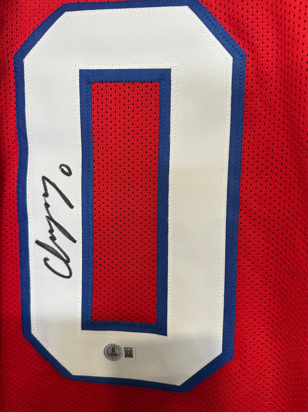 New England Patriots - Christian Gonzalez autographed jersey