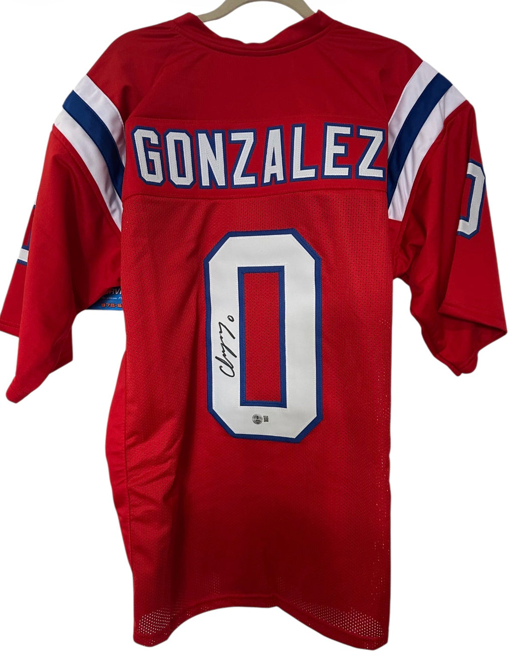 New England Patriots - Christian Gonzalez autographed jersey