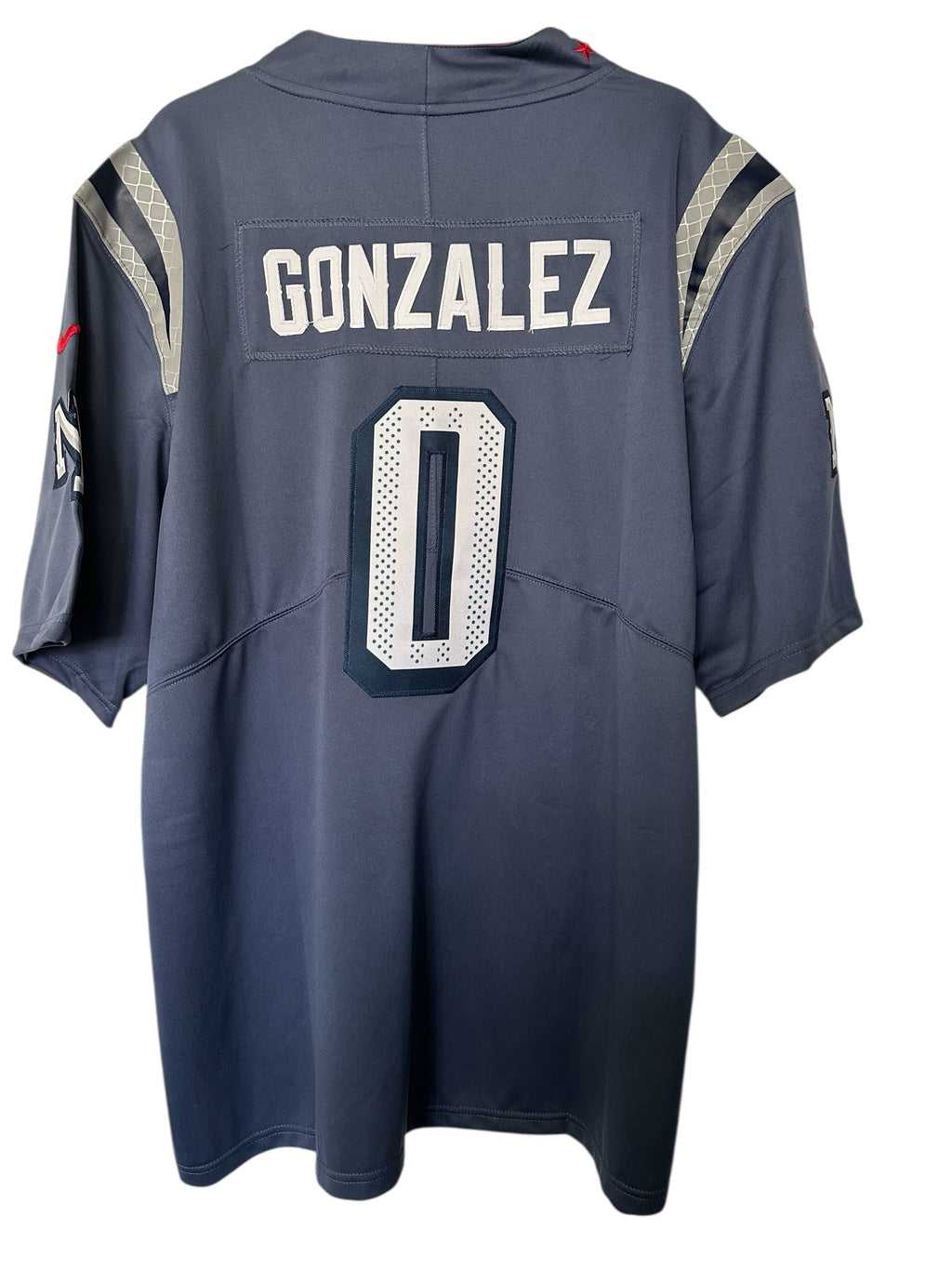 New England Patriots - Christian Gonzalez Storm Blue Jersey