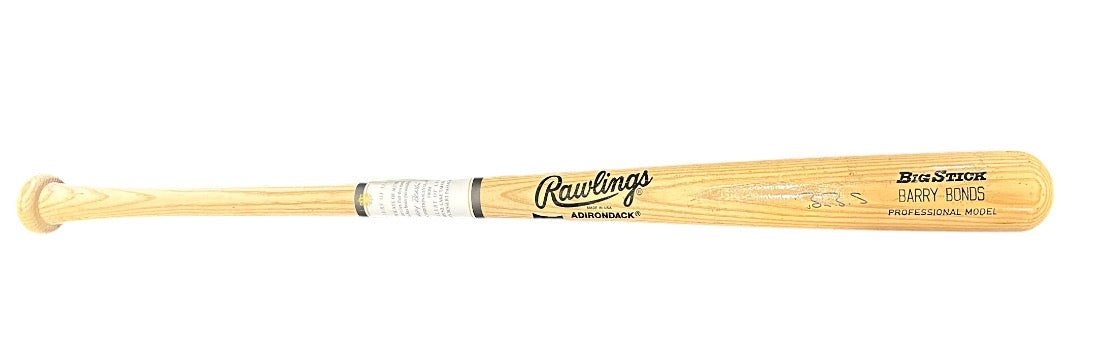 Barry Bonds autographed Rawling Adirondack bat