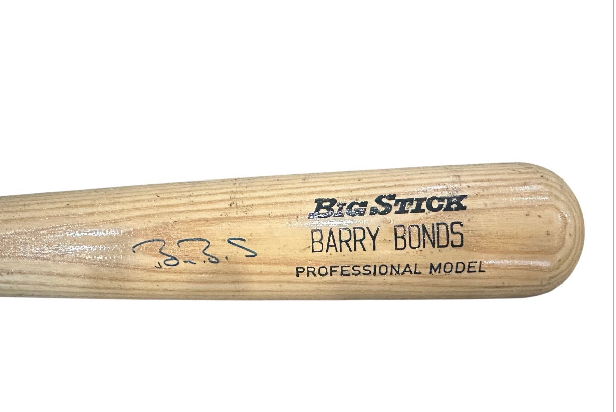 Barry Bonds autographed Rawling Adirondack bat