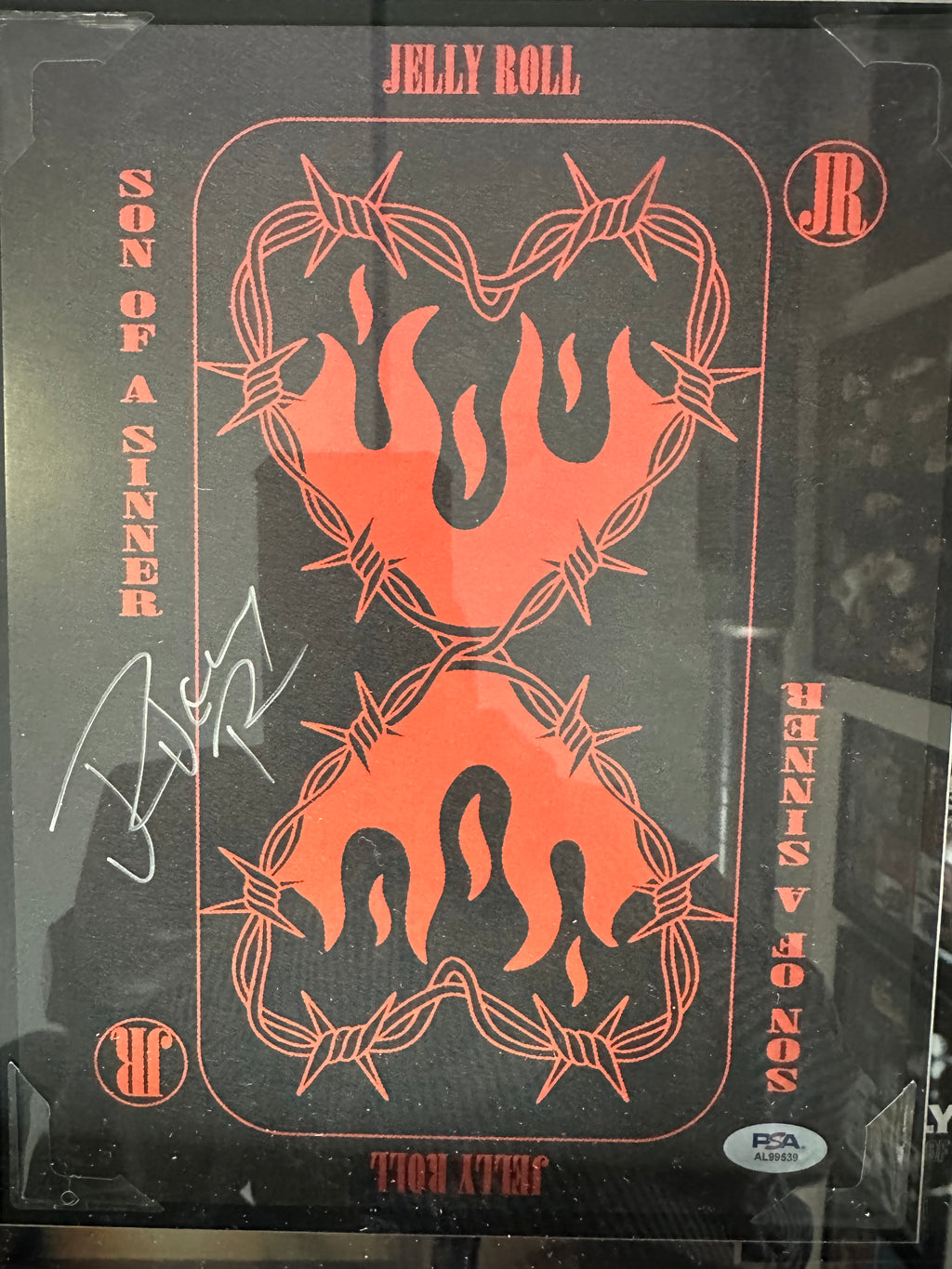 Jelly Roll autographed custom picture