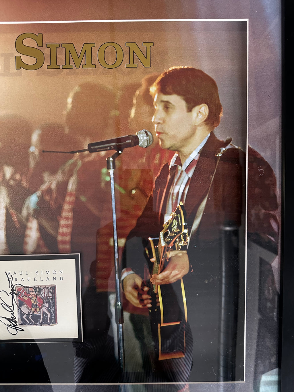 Paul Simon autographed CD insert