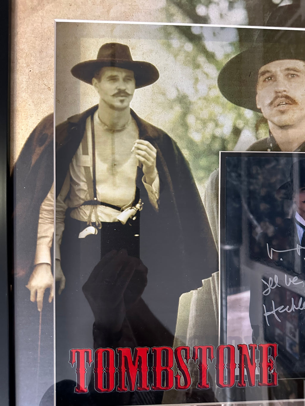 Tombstone Val Kilmer autographed