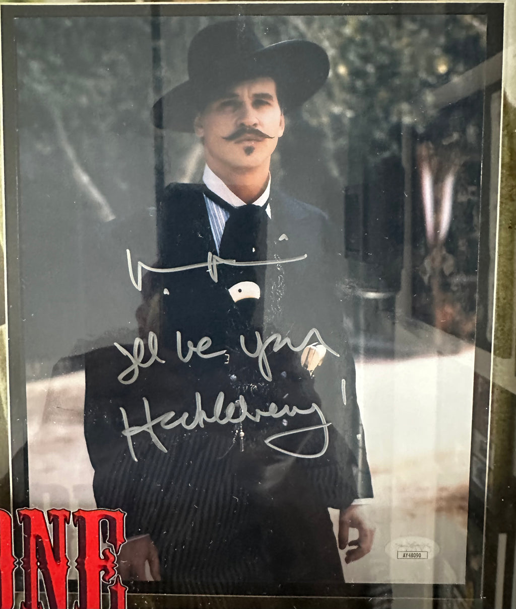 Tombstone Val Kilmer autographed
