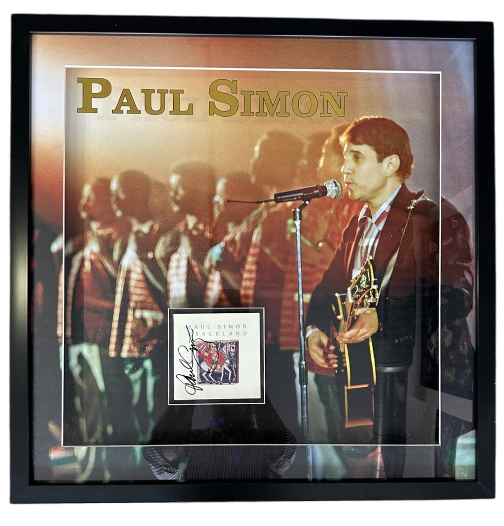 Paul Simon autographed CD insert