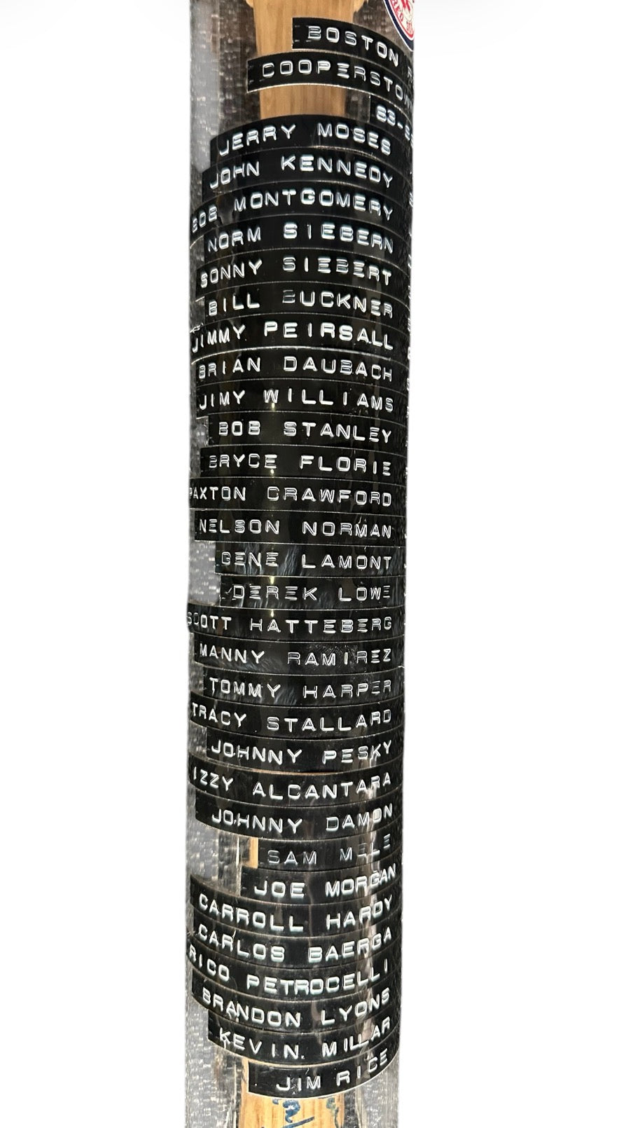 Boston Red Sox - Cooperstown bat 1963 -1998 (60 Autographs)