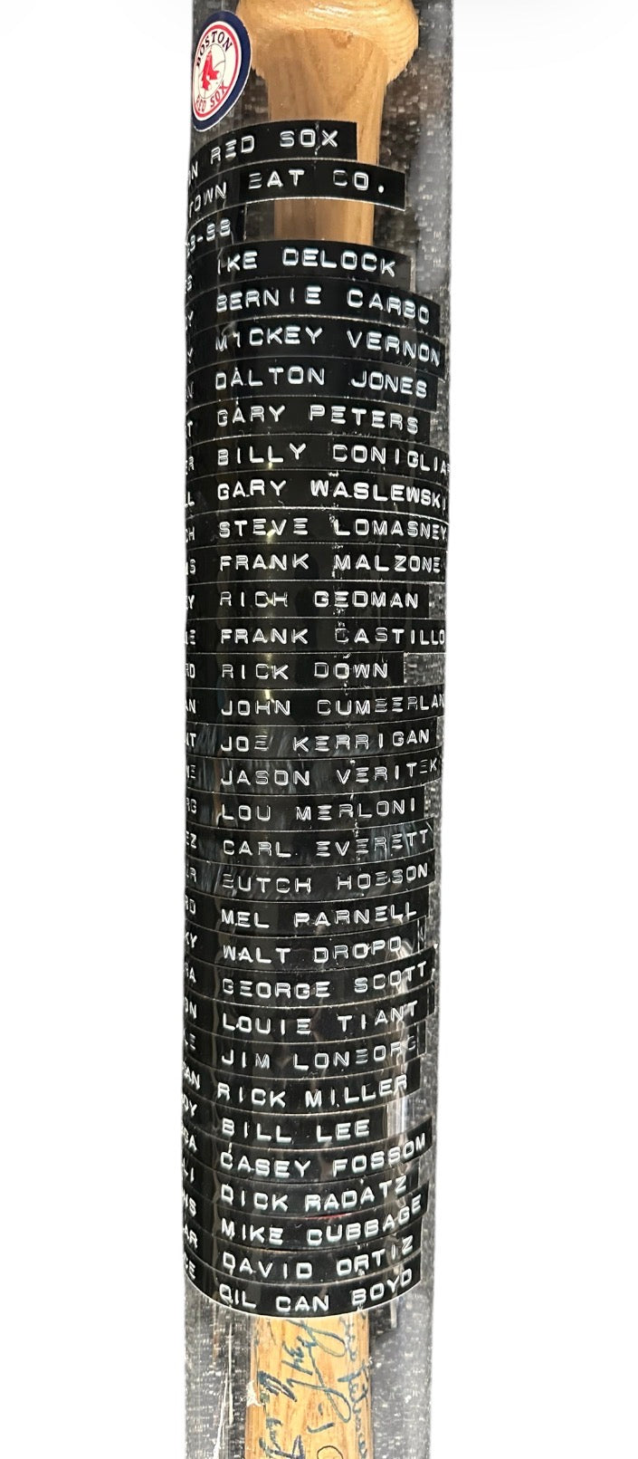 Boston Red Sox - Cooperstown bat 1963 -1998 (60 Autographs)