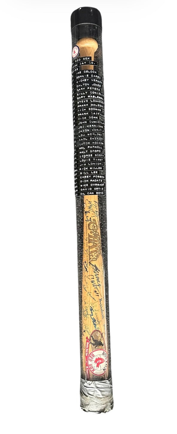 Boston Red Sox - Cooperstown bat 1963 -1998 (60 Autographs)