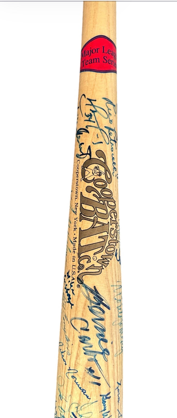Boston Red Sox - Cooperstown bat 1963 -1998 (60 Autographs)