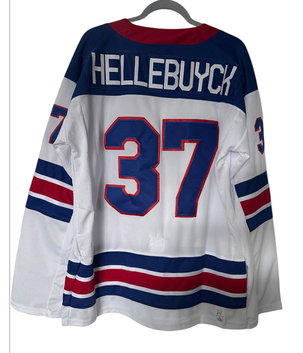 Team USA Hockey Jersey #37 Hellebuyck