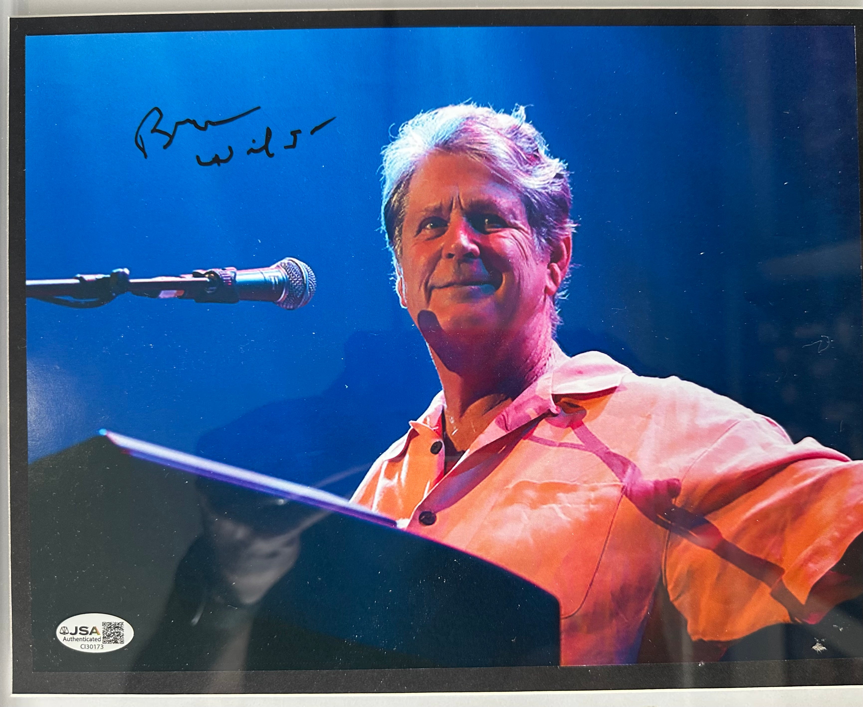 The Beach Boys Brian Wilson autographed 8x10 photo with "Surfin' U.S.A." sheet music