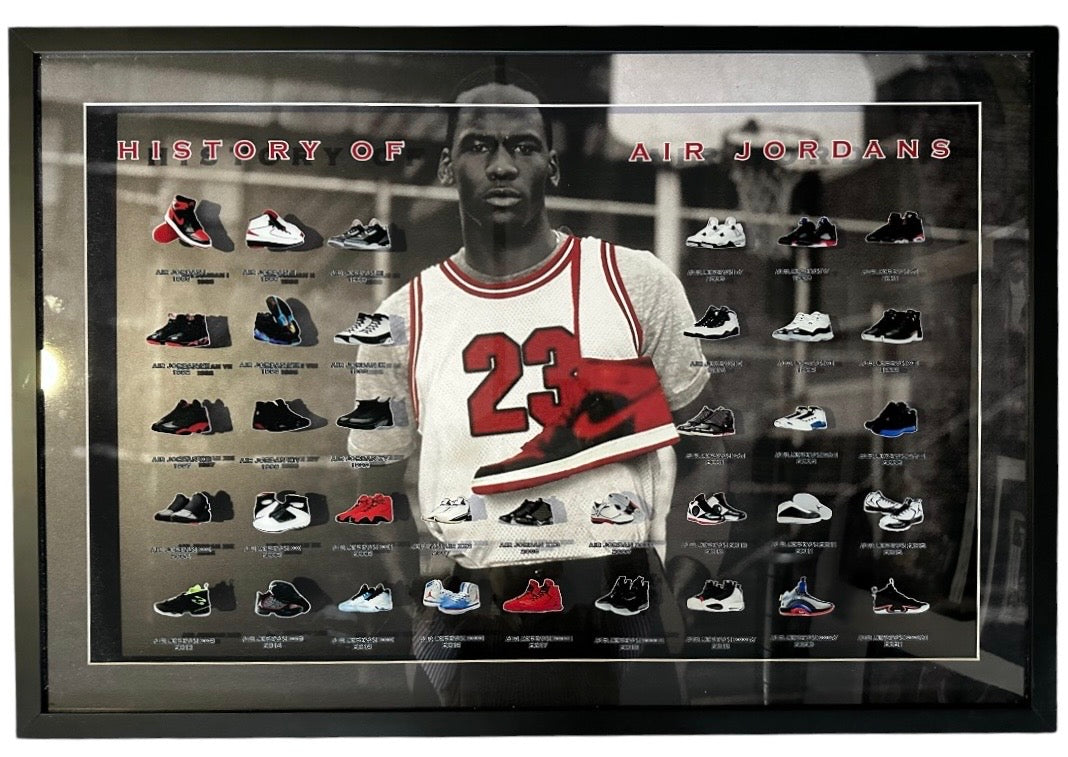 Michael Jordan with Air Jordan Nike history