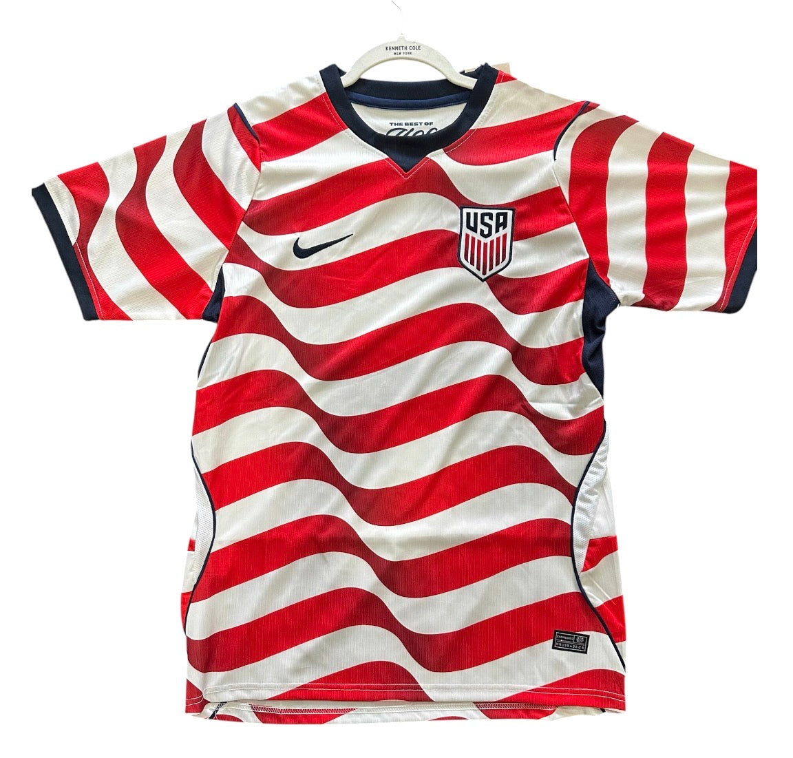 USA Soccer Jersey red and white with blue trim