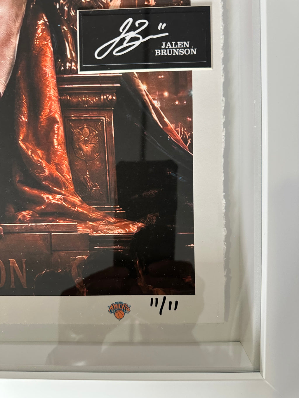 Jalen Brunson NY Knicks 2026 MVP with graded 10 MVP Topps card