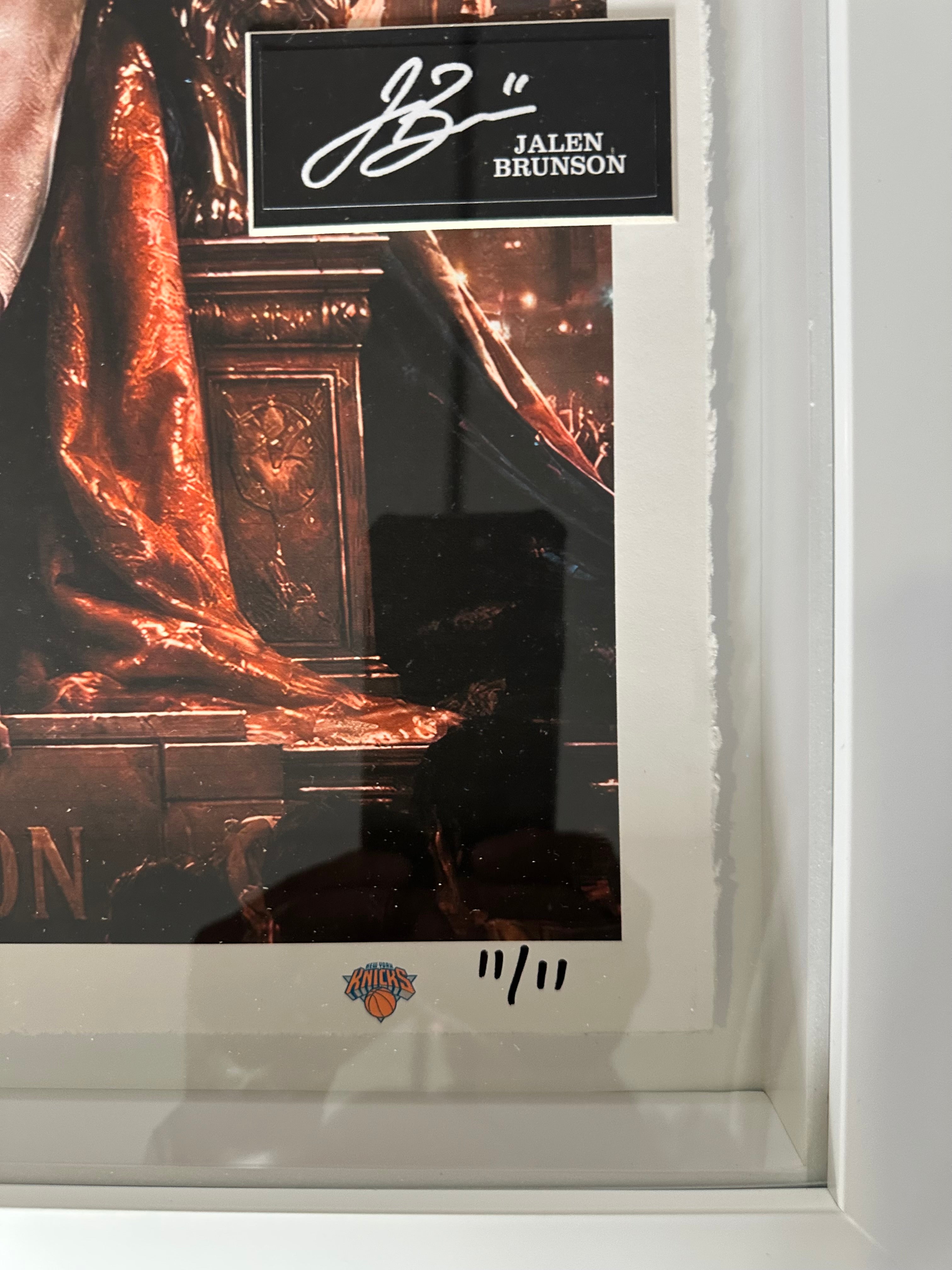 Jalen Brunson NY Knicks 2026 MVP with graded 10 MVP Topps card
