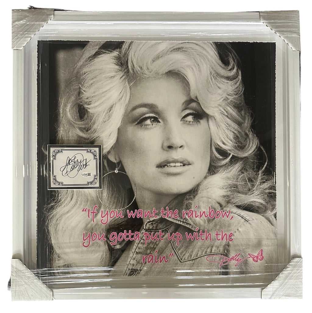 Dolly Parton Country Music Legend autographed with quote