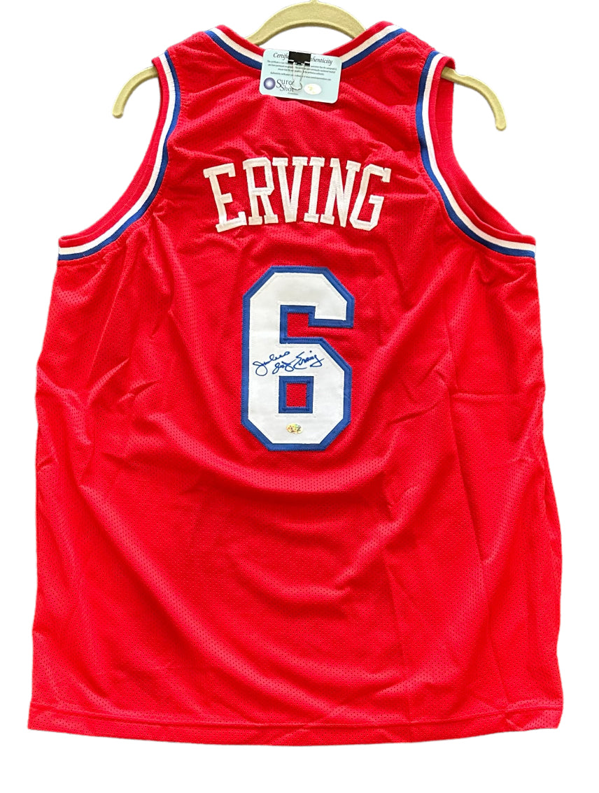 Philadelphia 76ers - Julius Erving  ("Dr. J") Autographed Jersey