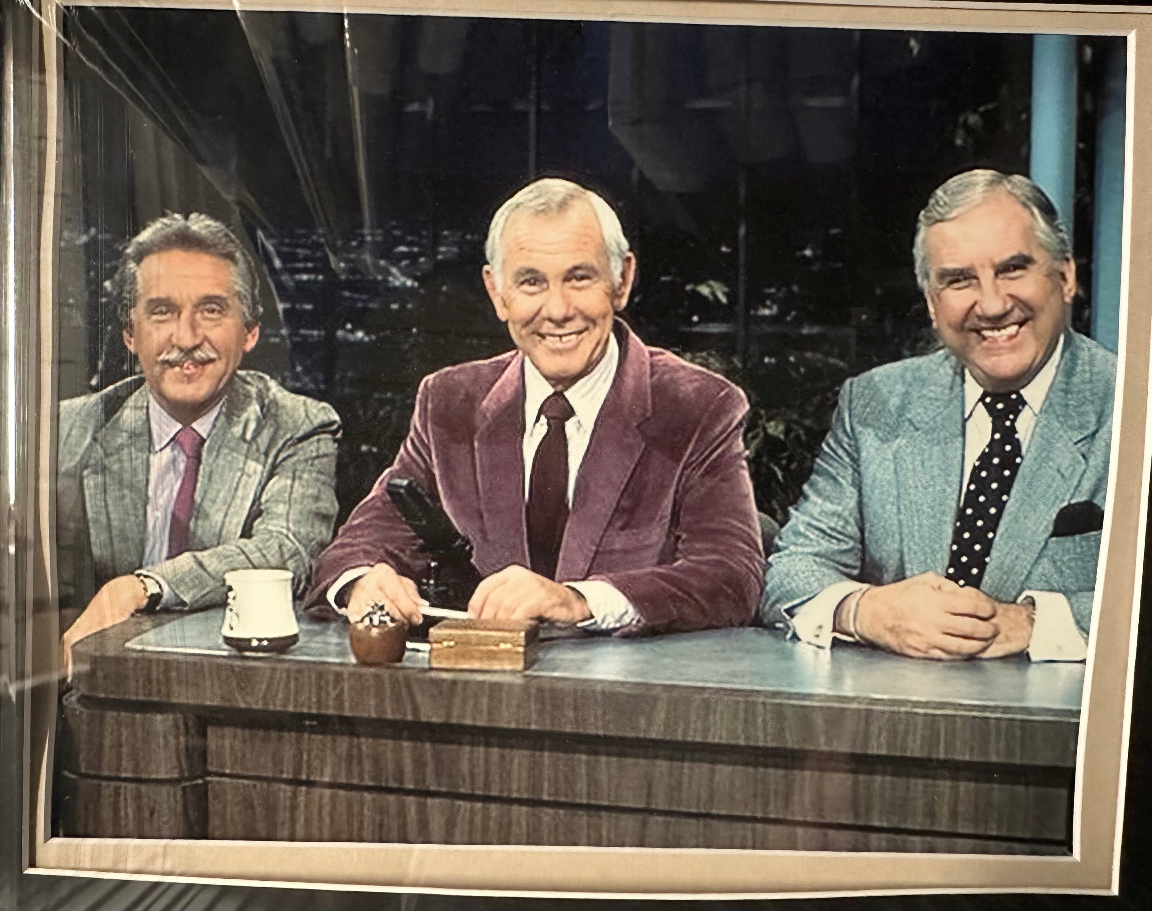 Johnny Carson, Ed McMahon and Doc Severinson Autographed Cuts