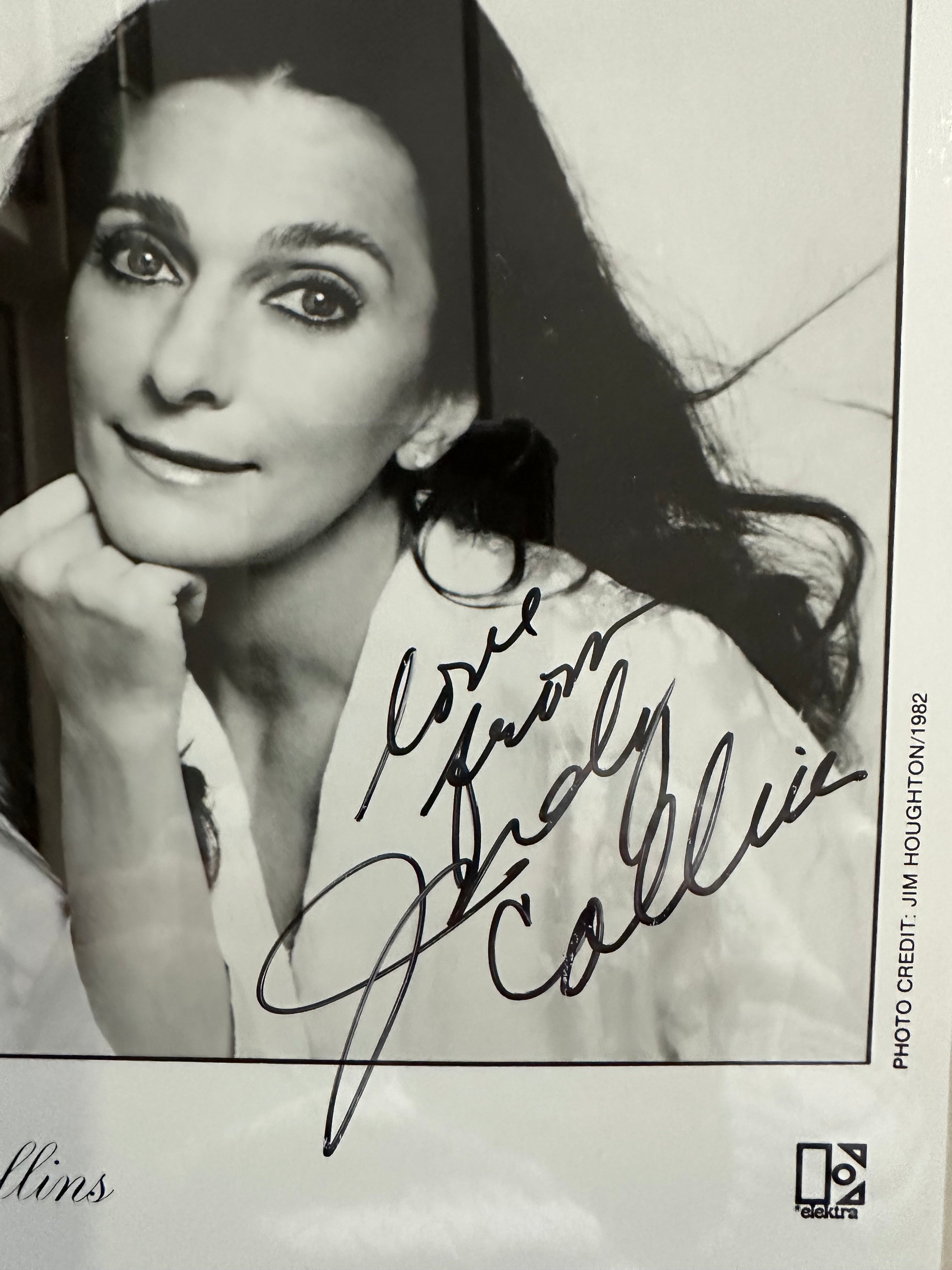 Judy Collins B&W Autographed Photo