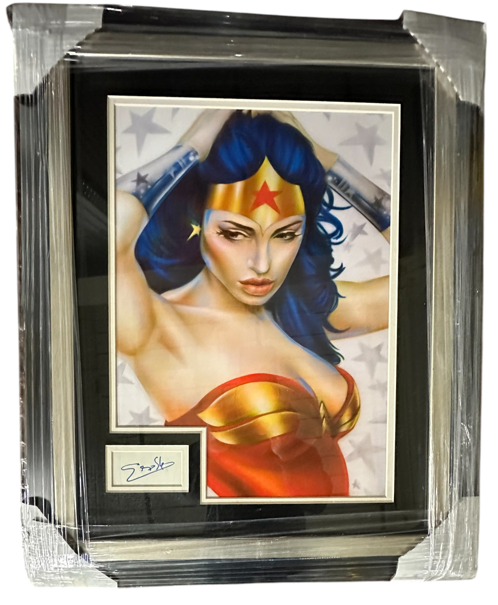Wonder Woman autographed Gal Gadot cut