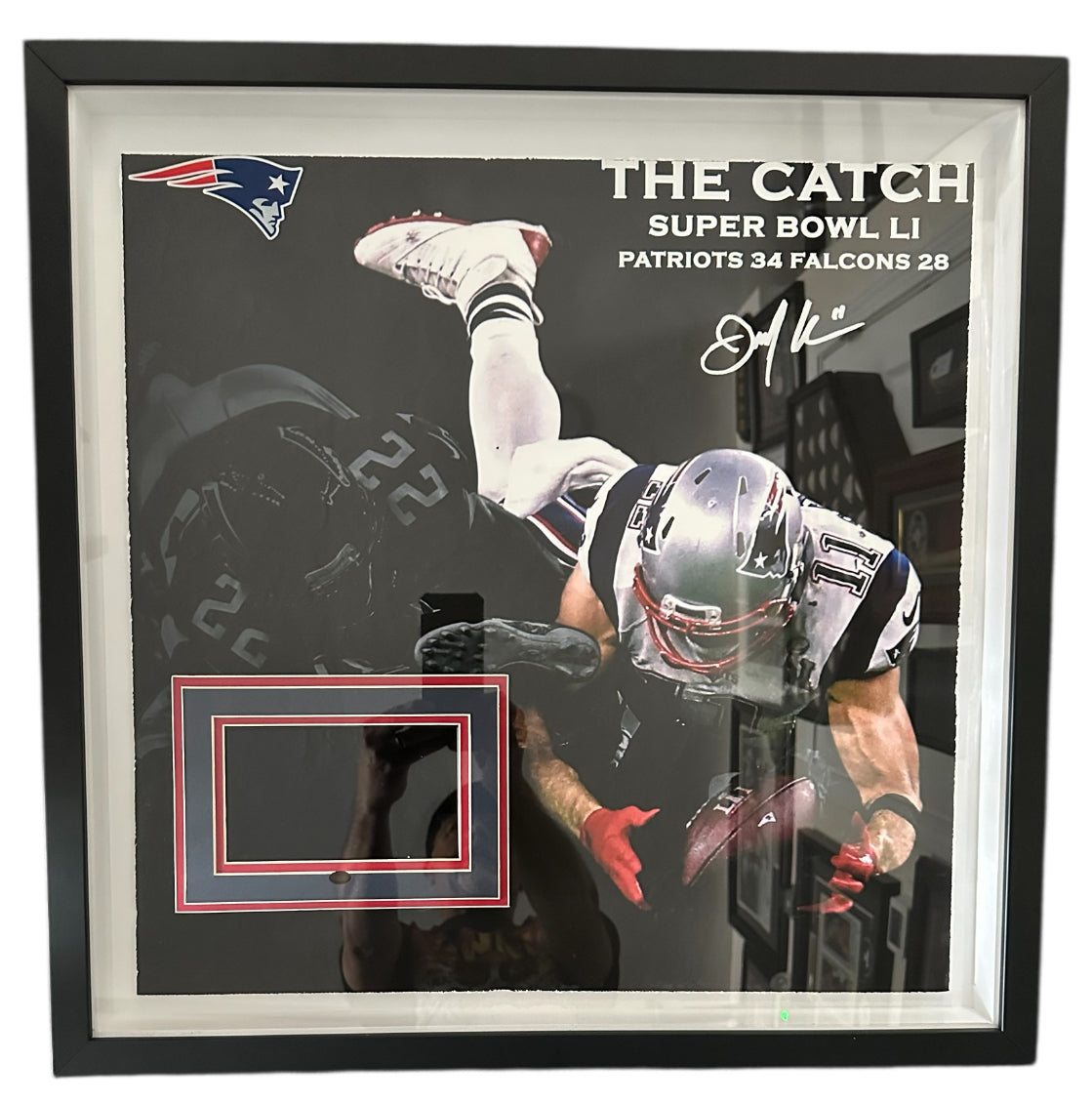 New England Patriots - Julian Edelman "The Catch" video montage & facsimile sig