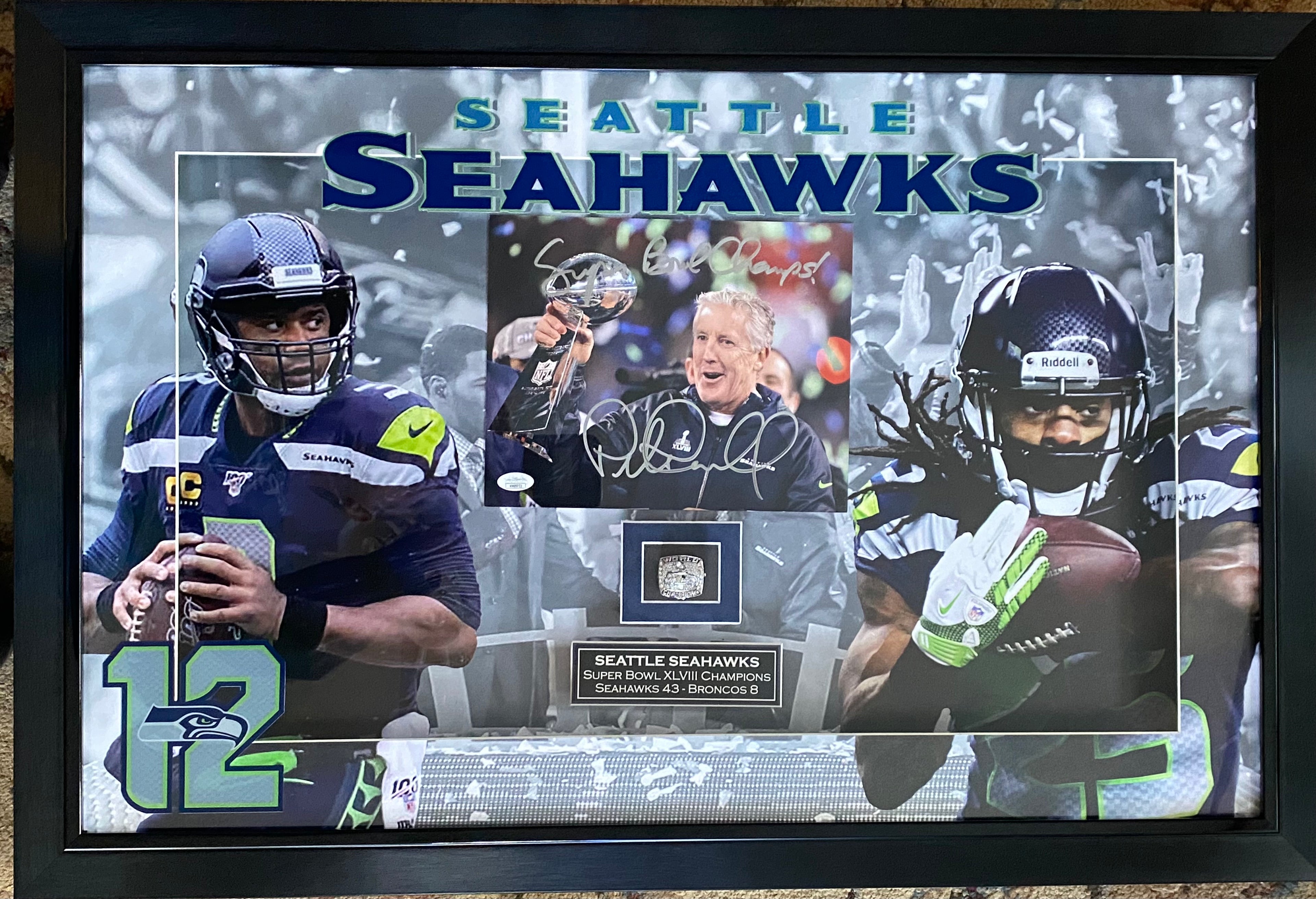 Seattle Seahawks Super Bowl Champs Autographed