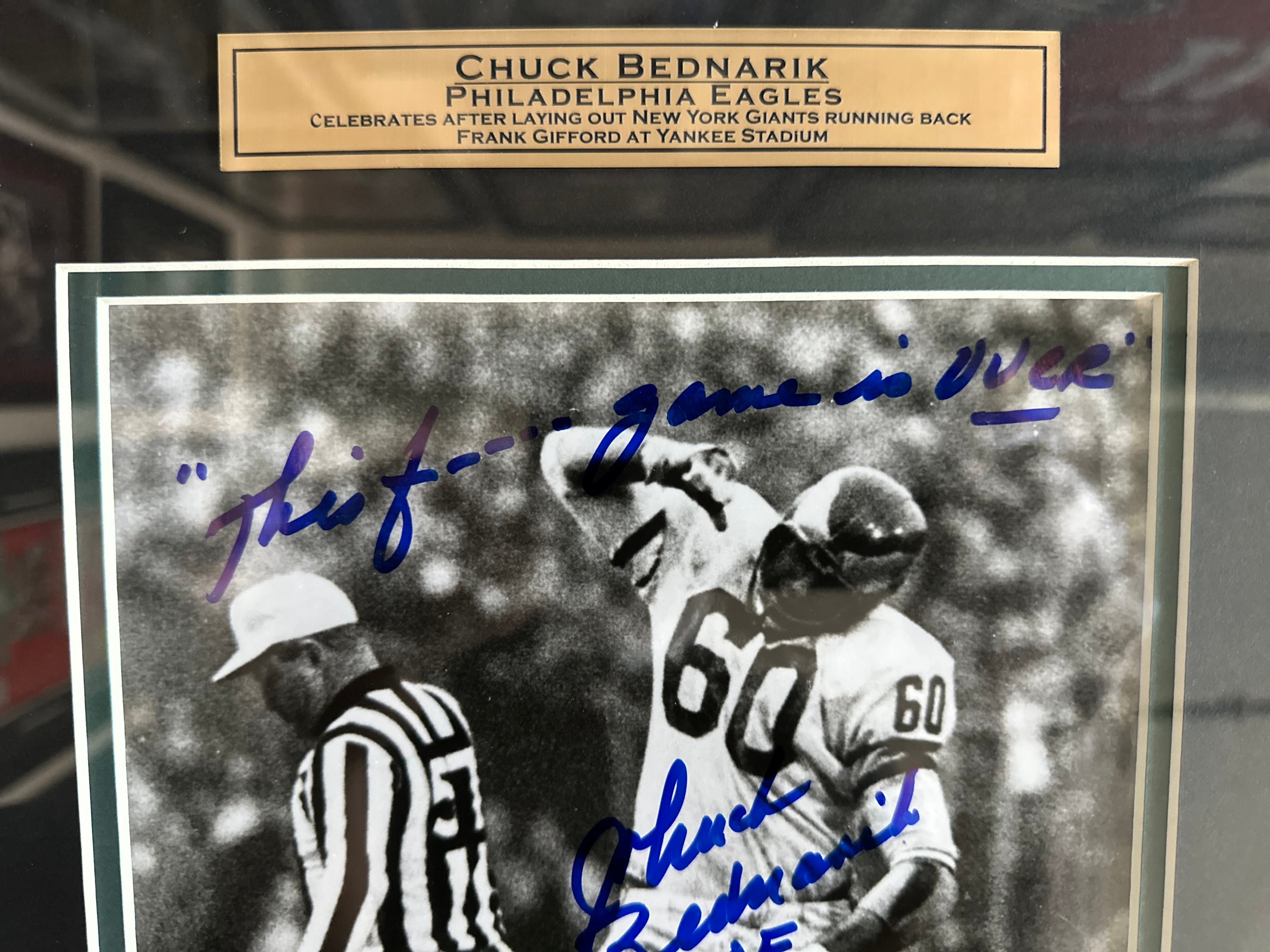 Philadelphia Eagles - Chuck Bednarik Autographed