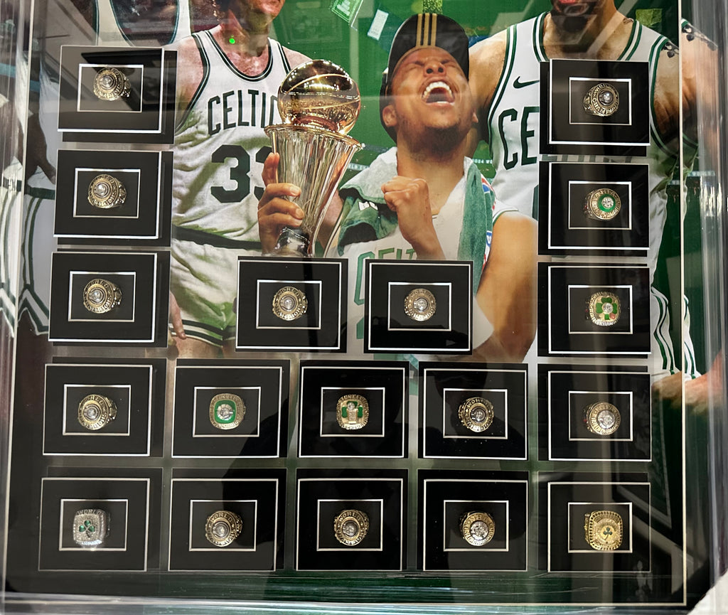 Boston Celtics with 18 Replica Championship Rings
