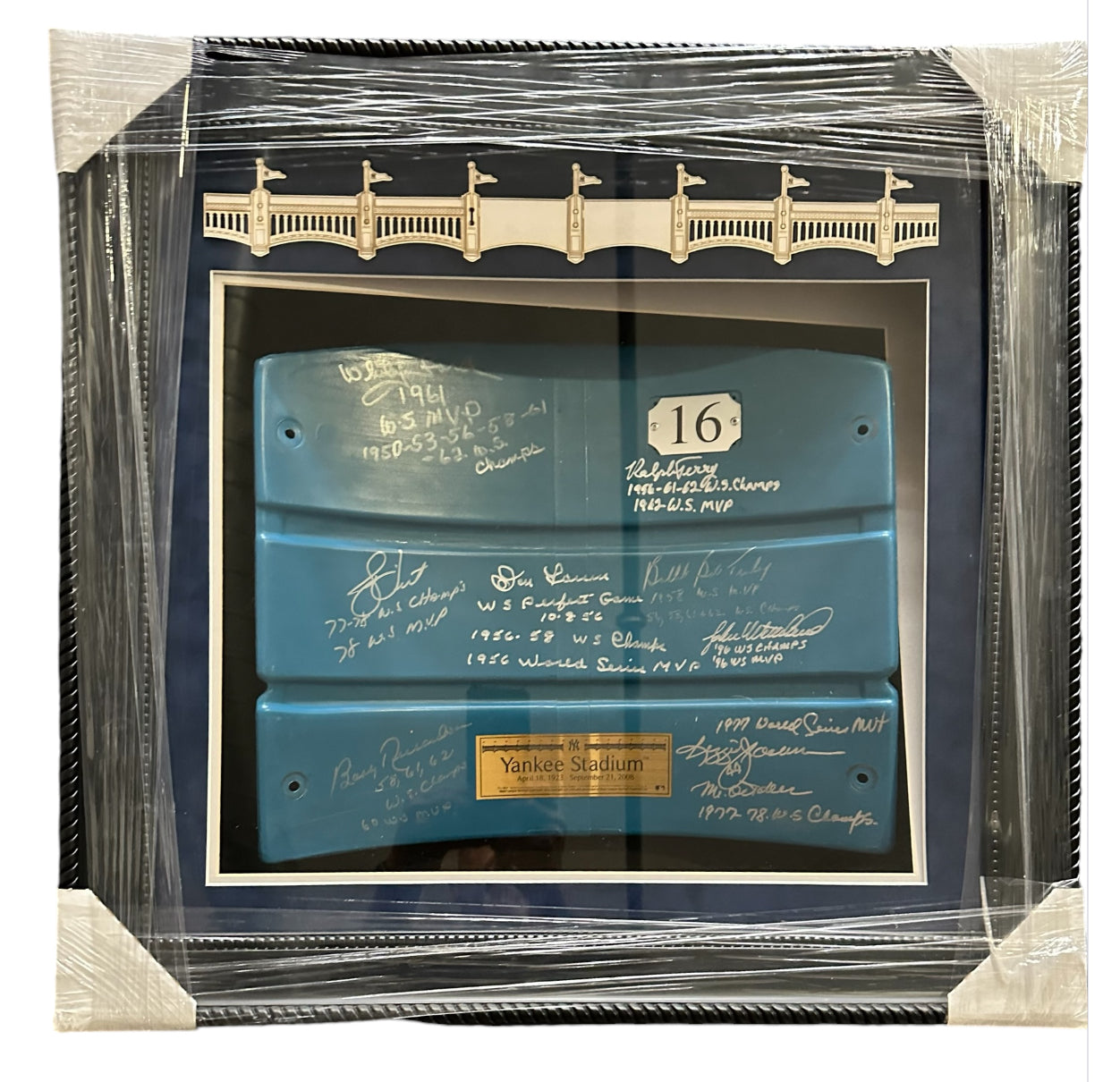 New York Yankees - World Series MVP Autographed Seatback (Stadium 1923 - 2008)