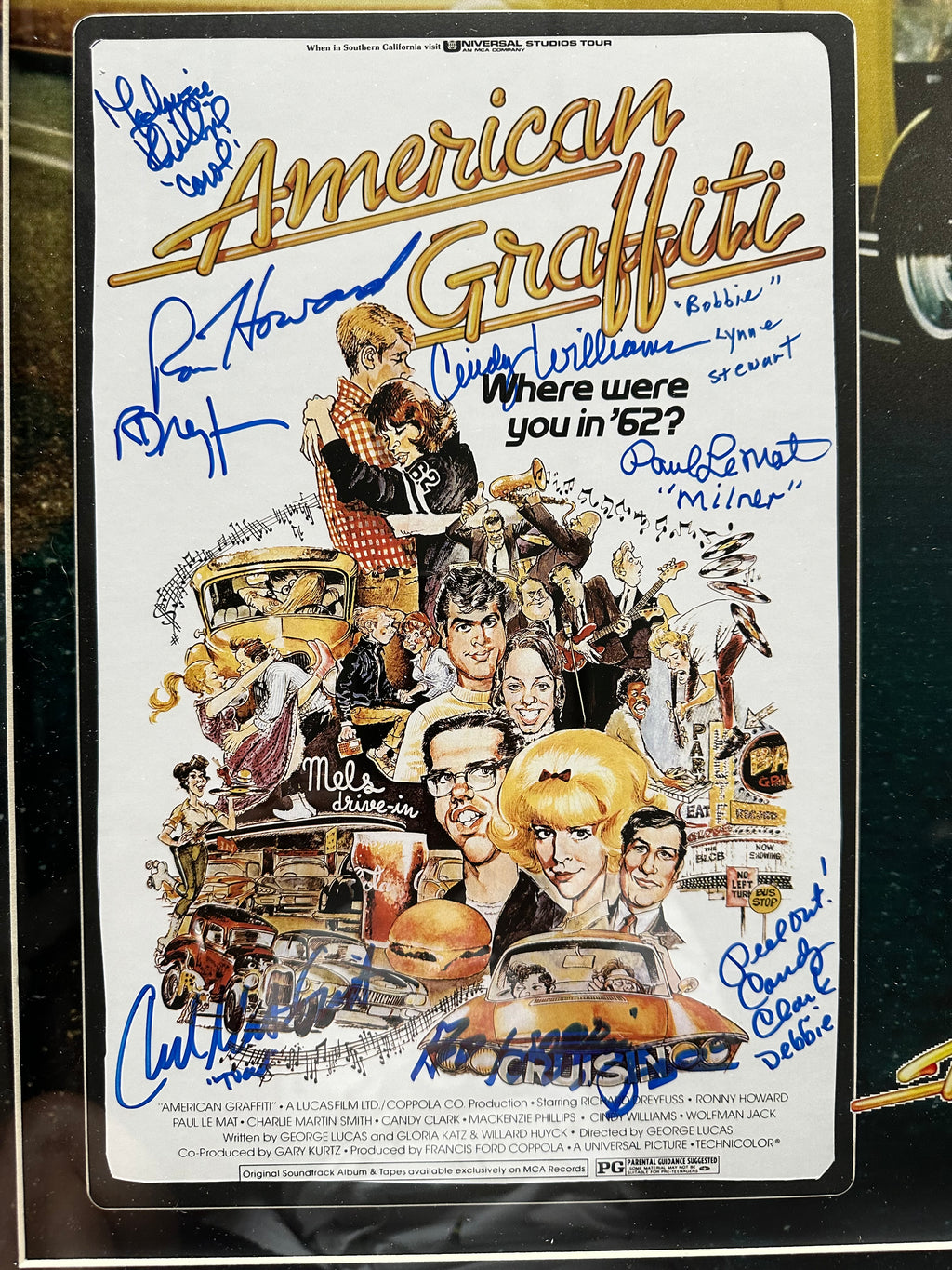 American Graffiti - Autographed (8 Cast Members)
