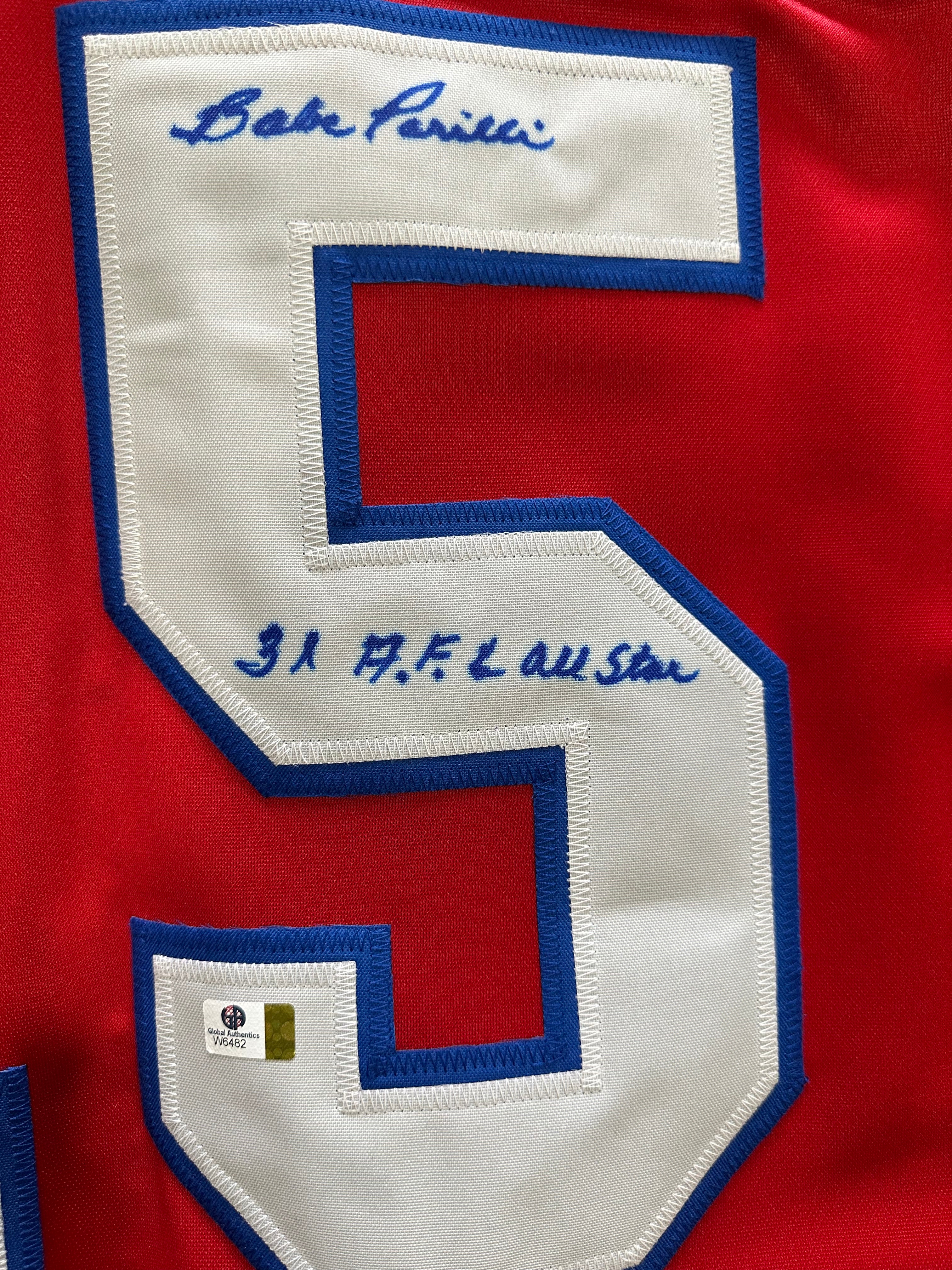 Boston Patriots - Babe Parilli Inscribed Football Jersey