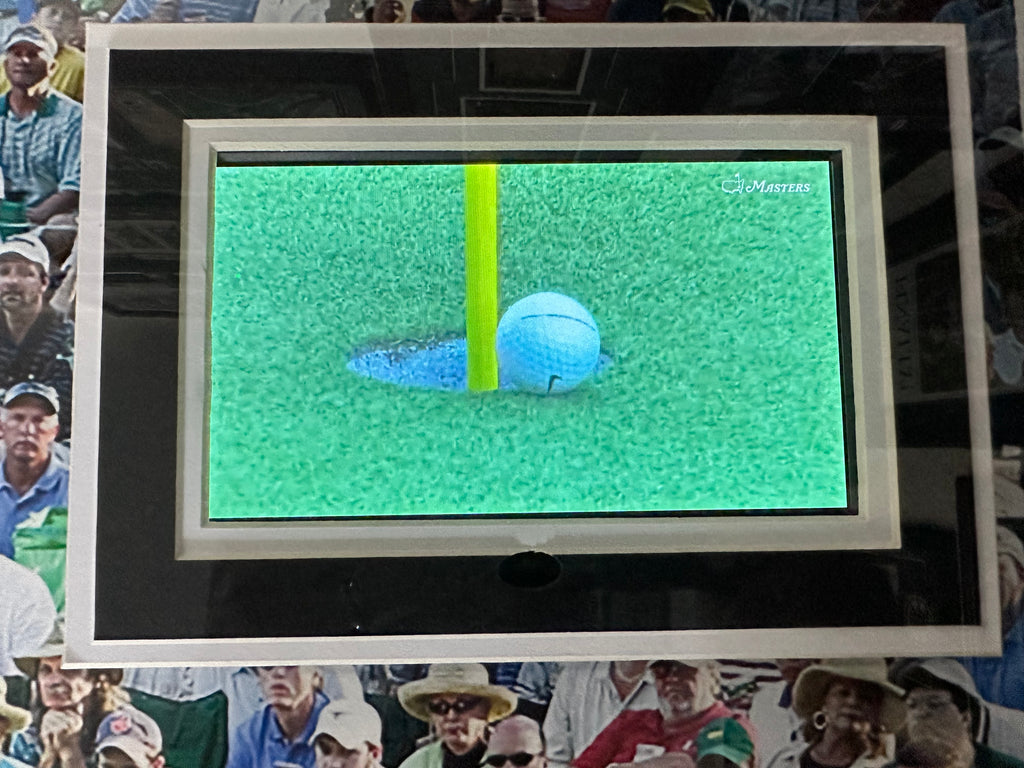 Tiger Woods 2005 Masters win featuring chip on 16th hole with Video Montage