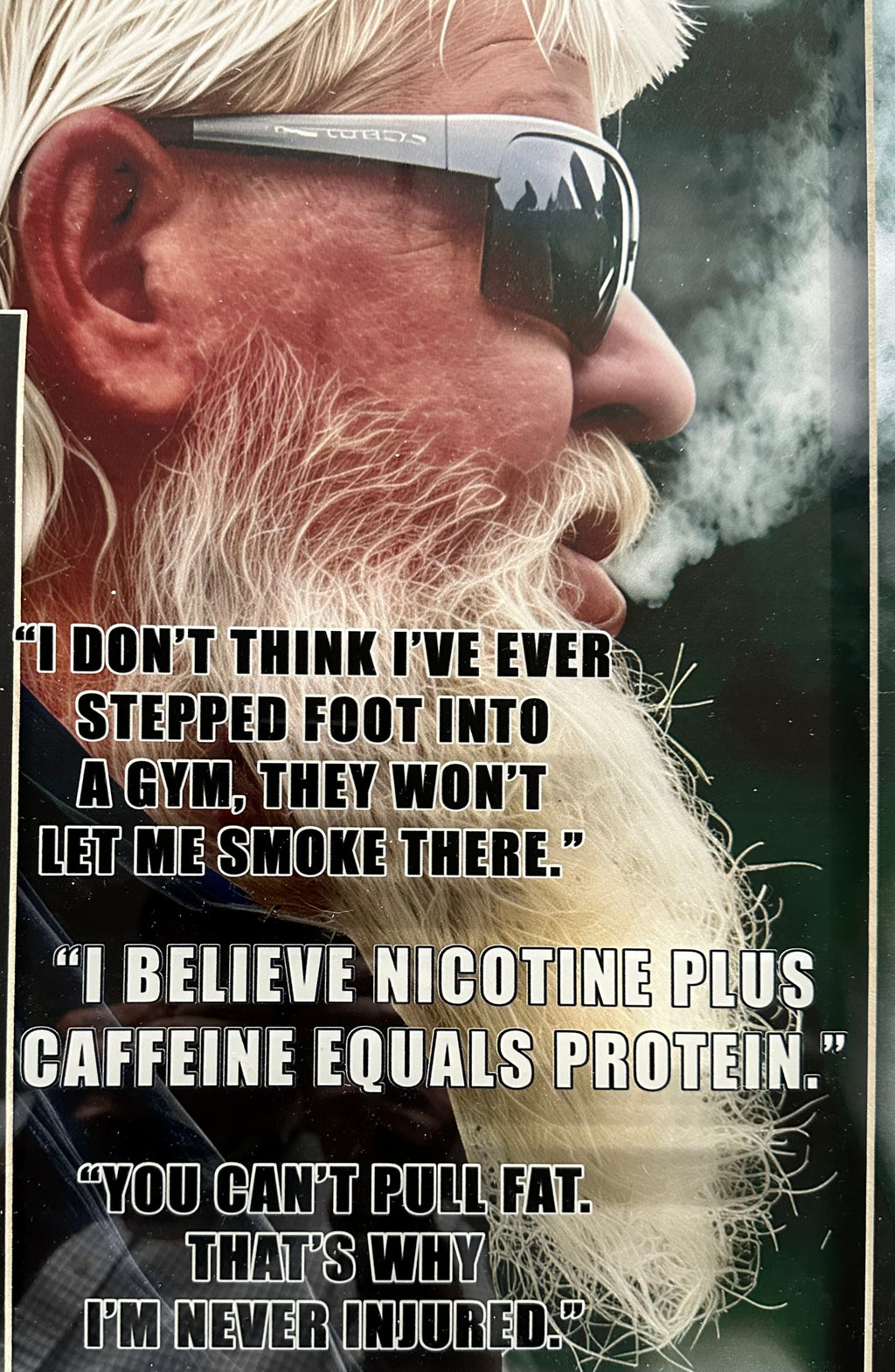 John Daly autographed with quotes