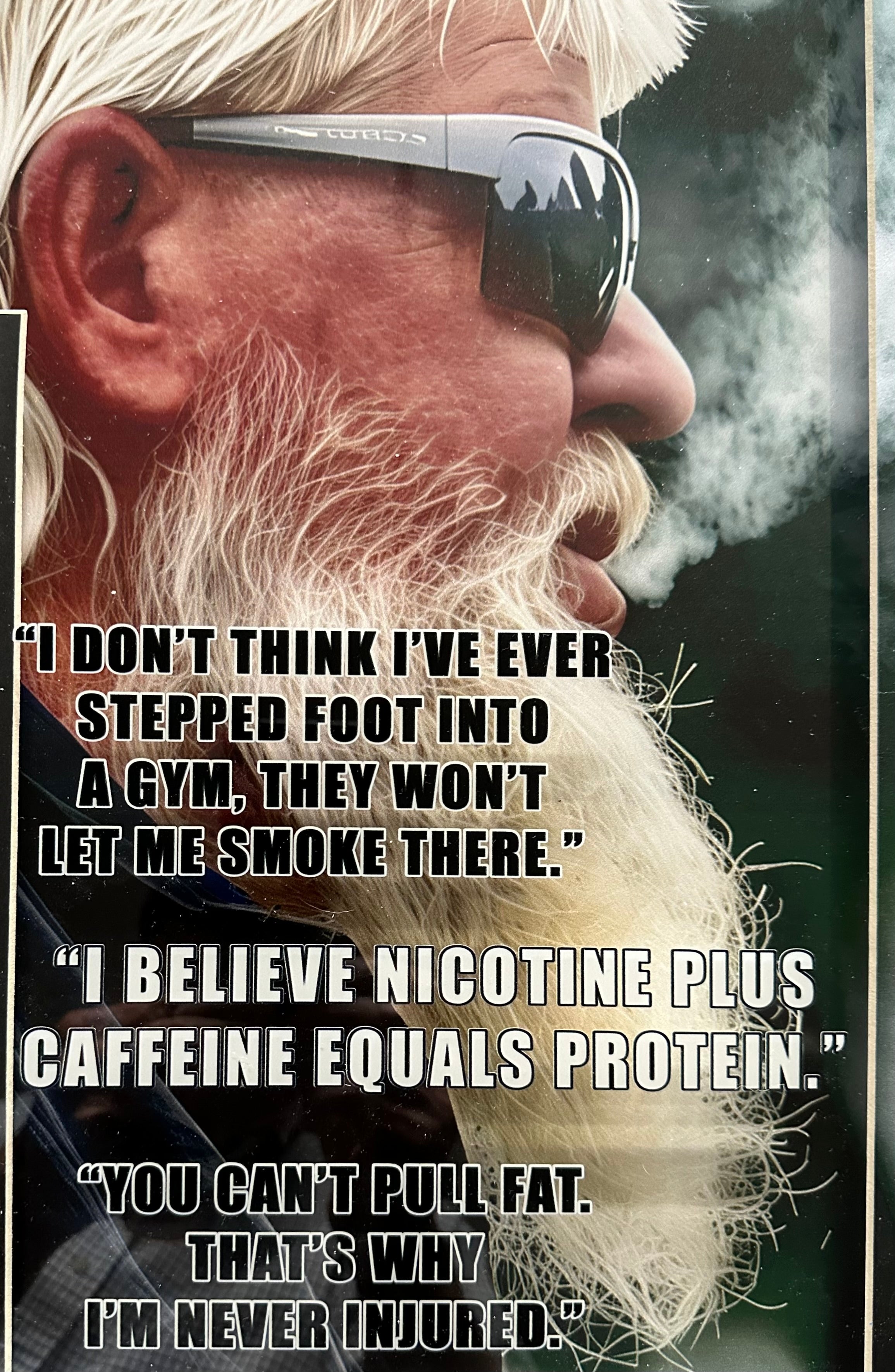 John Daly autographed with quotes