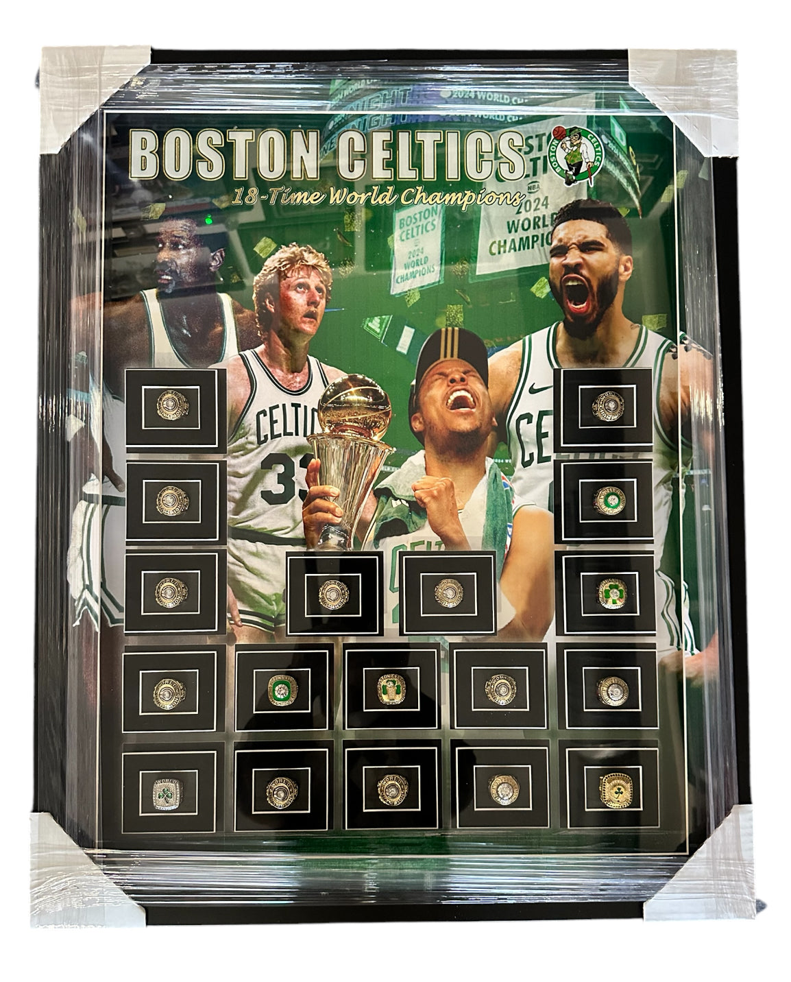 Boston Celtics with 18 Replica Championship Rings