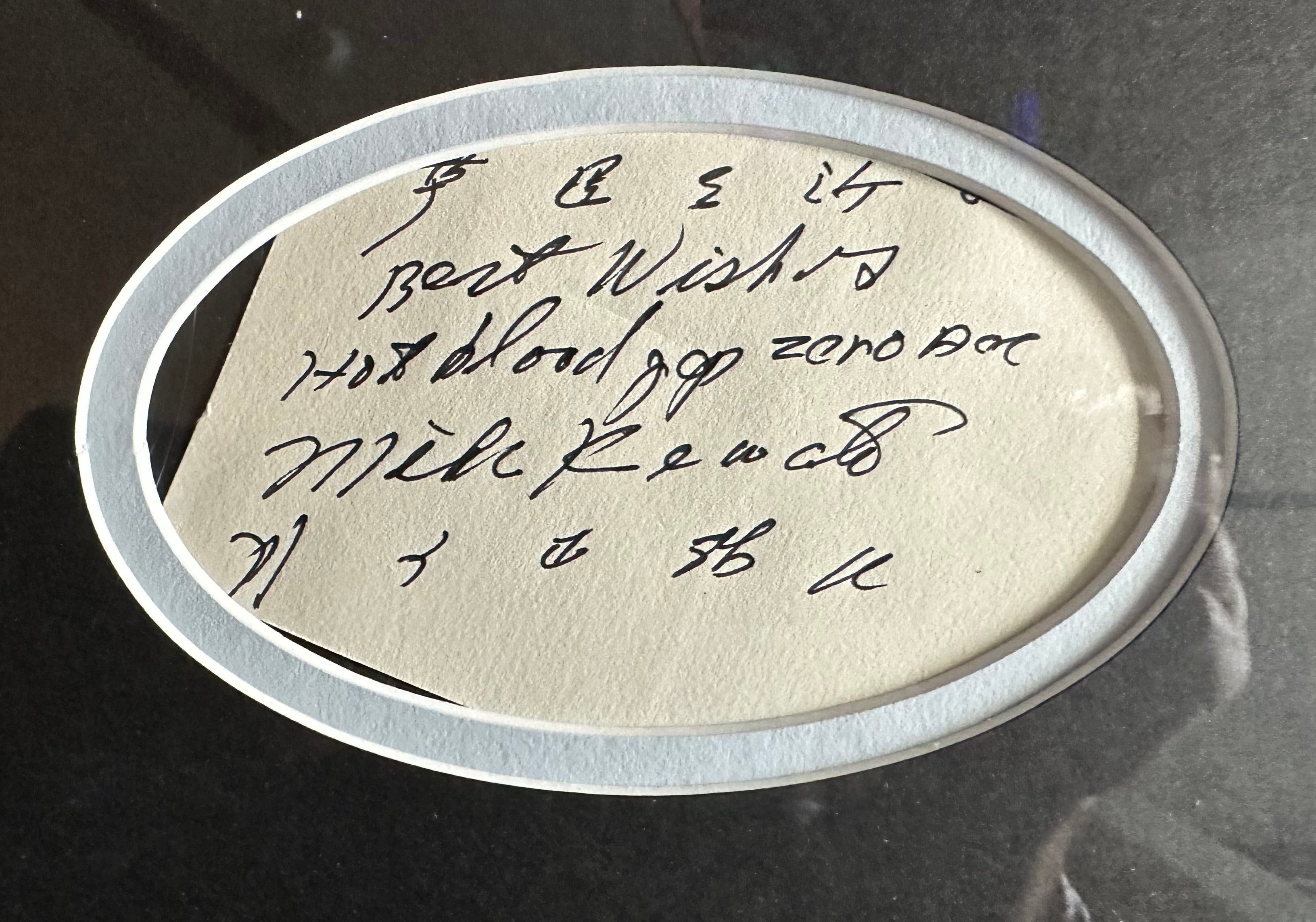 Pappy Boyington & Japanese autographed cut