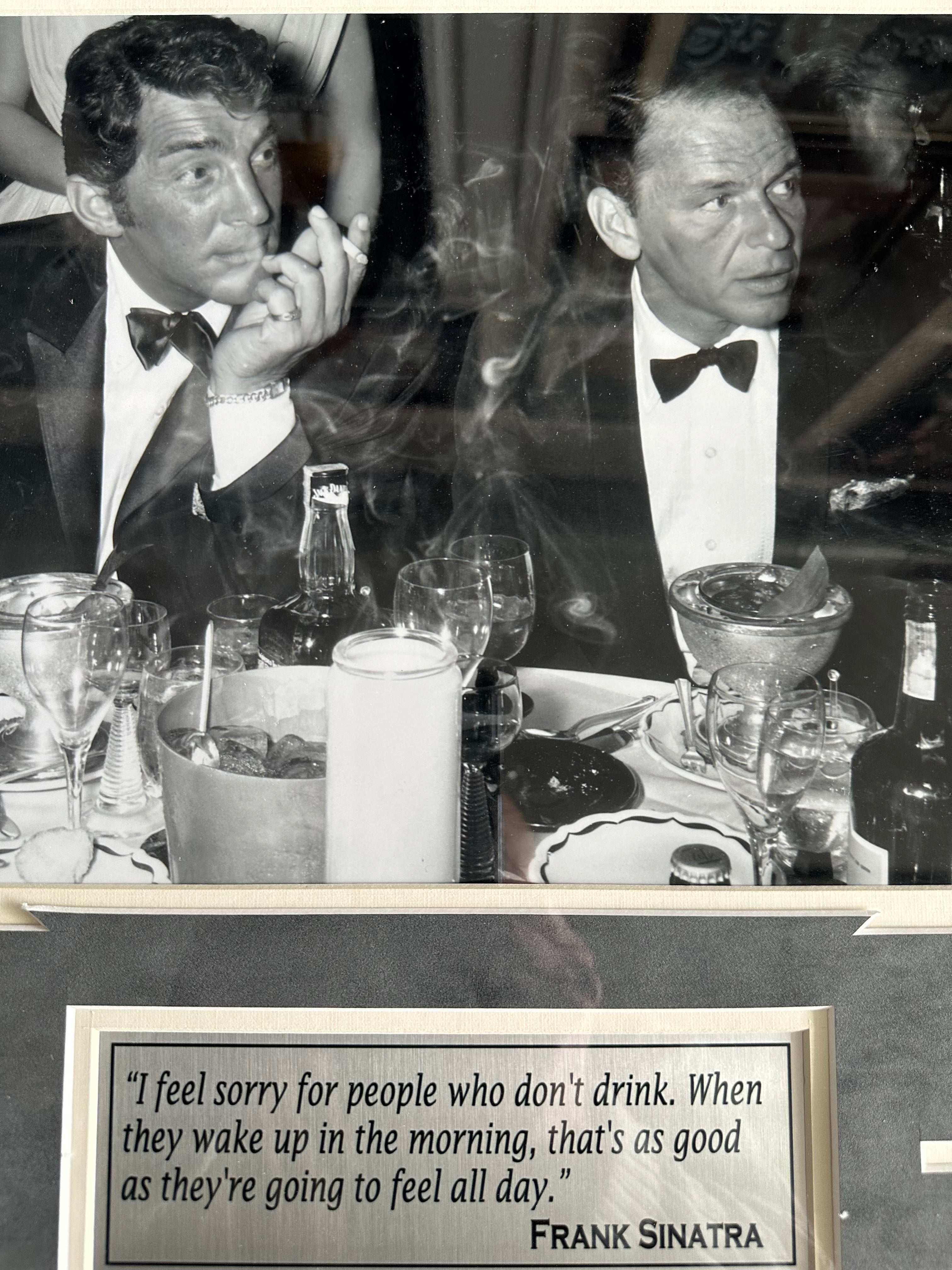 Dean Martin & Frank Sinatra with Quote