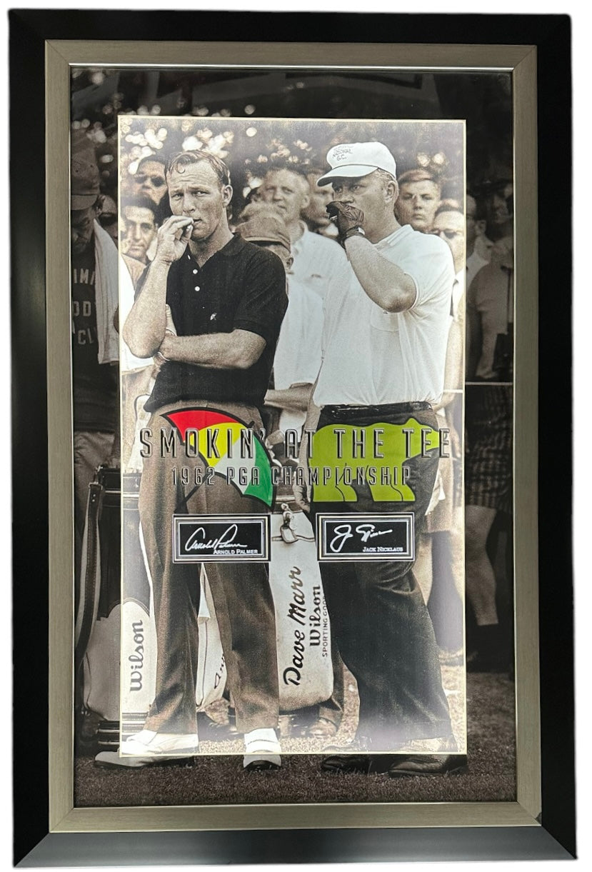 Arnold Palmer & Jack Nicklaus Smoking at the Tees w/LED lighting