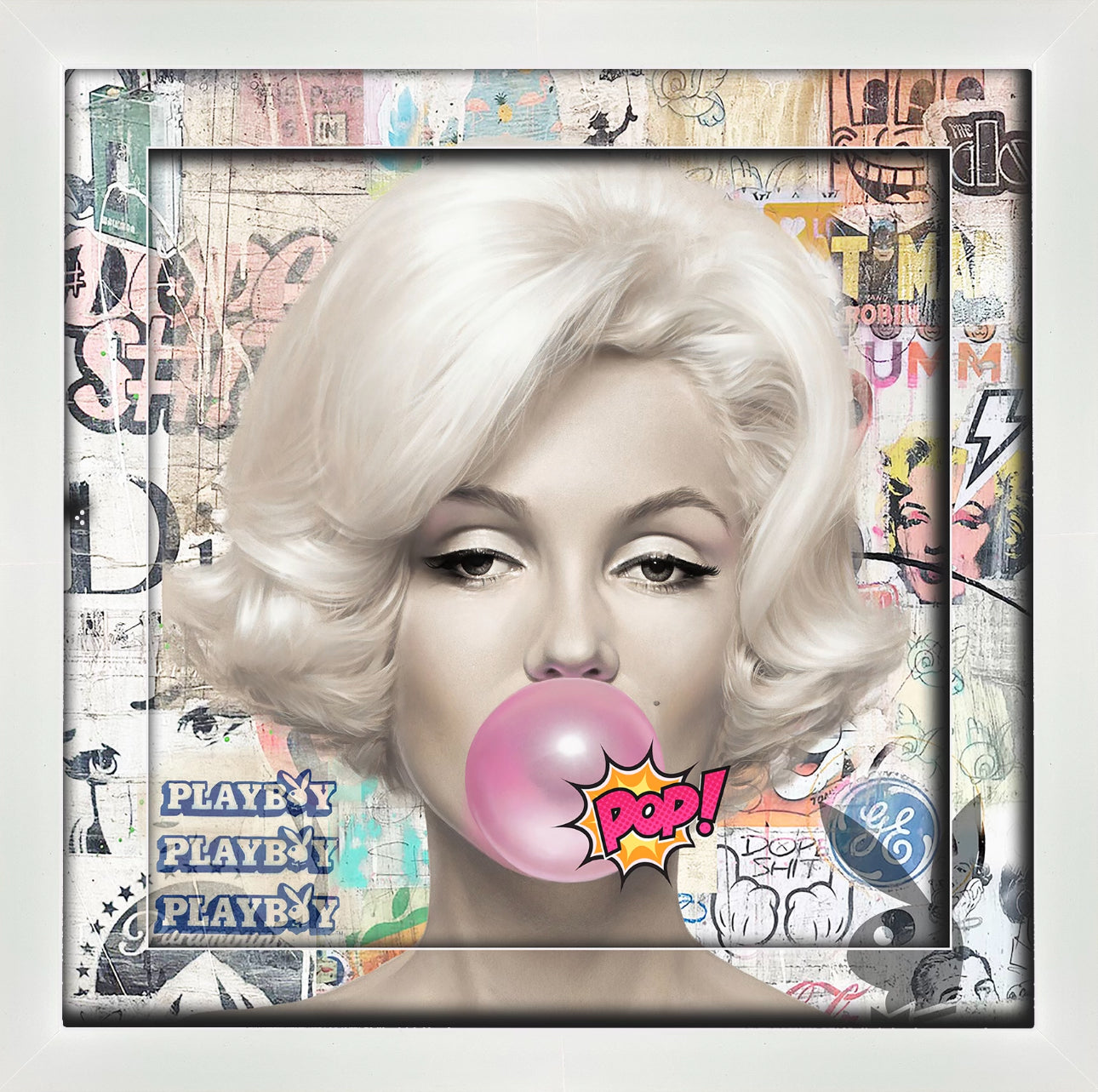 Pop Art For Women - Marilyn Monroe 3D Shadow Box with LED lighting