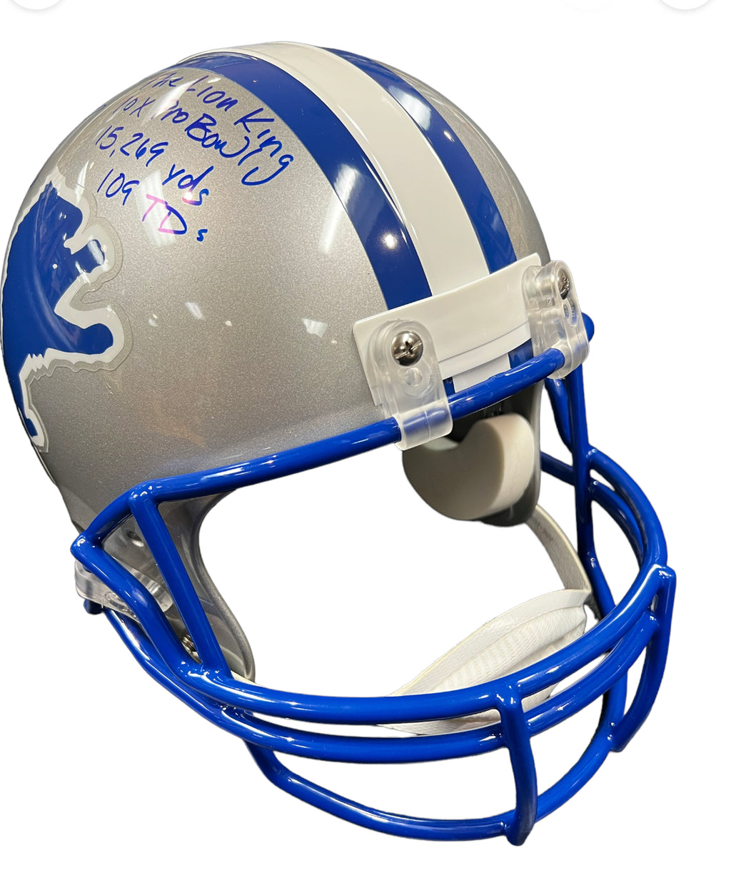 Detroit Lions - Barry Sanders Inscribed Helmet