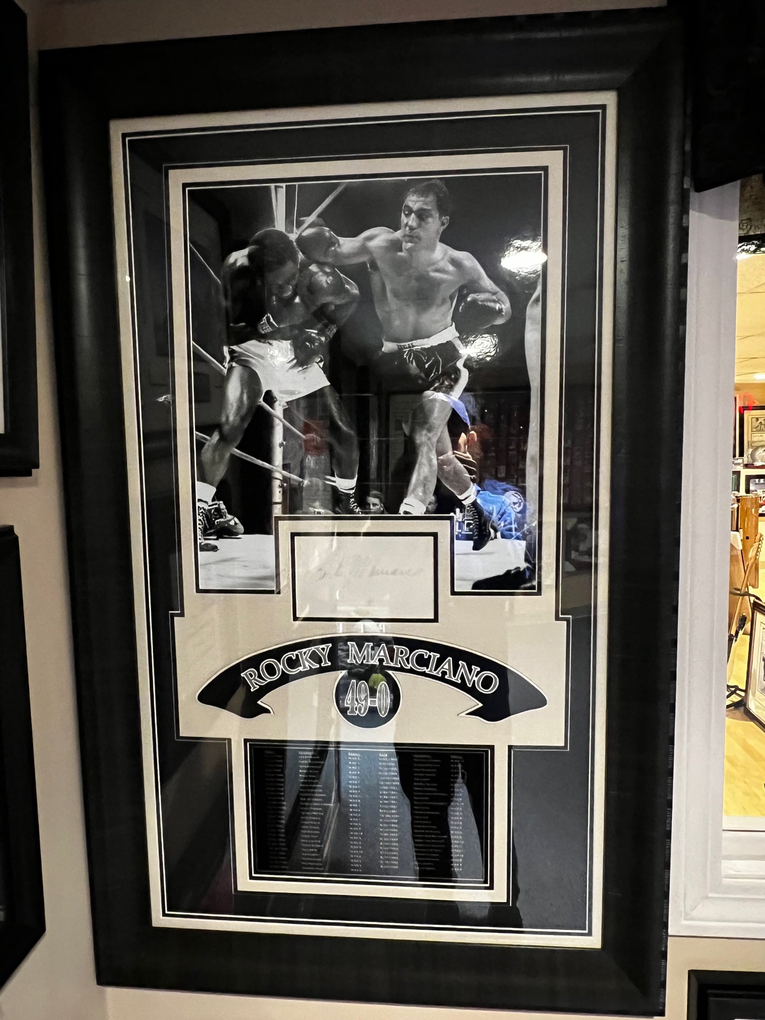 Rocky Marciano "49-0" Autographed