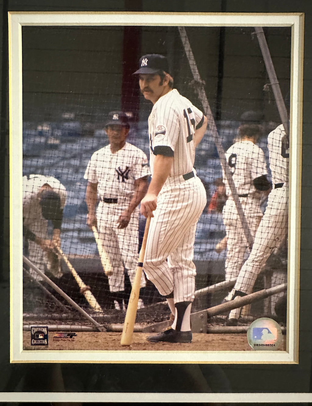 NY Yankees - Thurman Munson Collage with signed Baseball