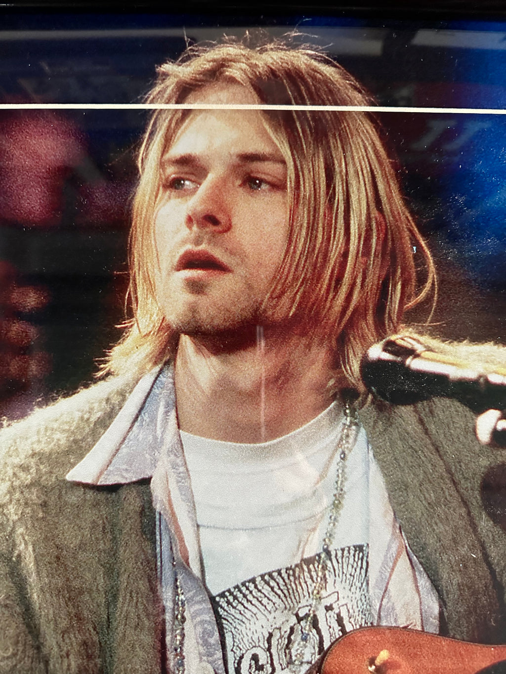 Kurt Cobain with Self Portrait Doodle