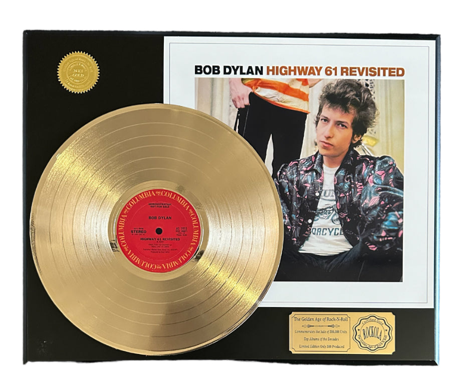 Bob Dylan Commemorative Gold Album - Highway 61 Revisted