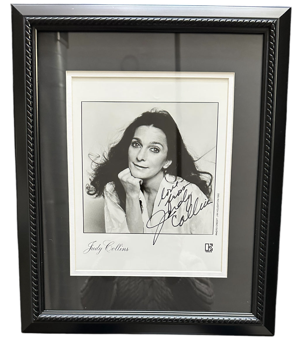 Judy Collins B&W Autographed Photo