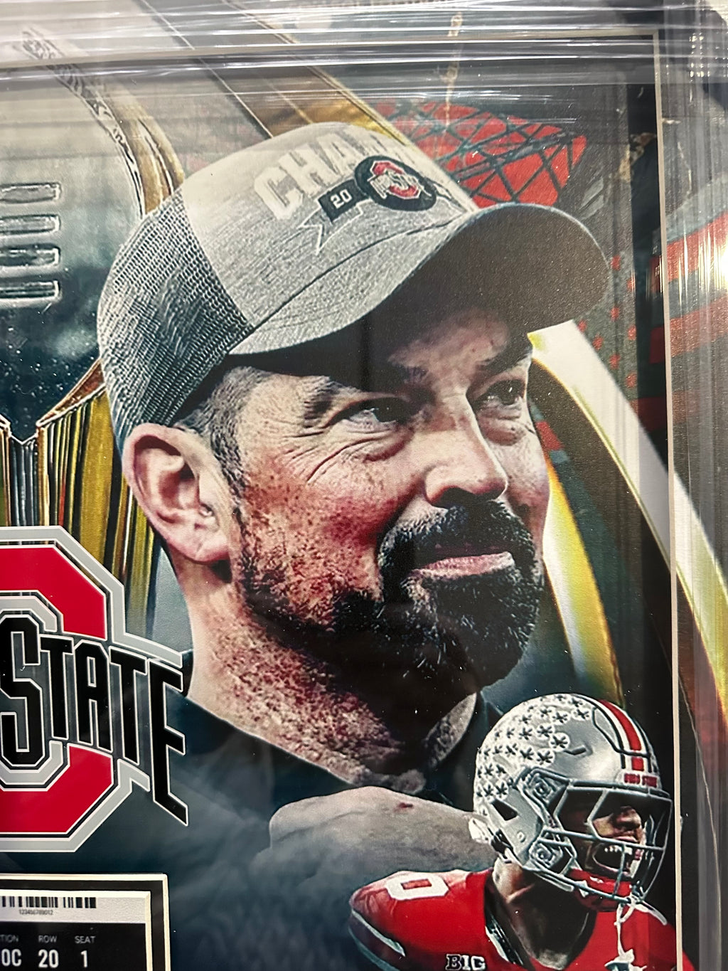 Ohio State 2025 National Champions with Replica game ticket