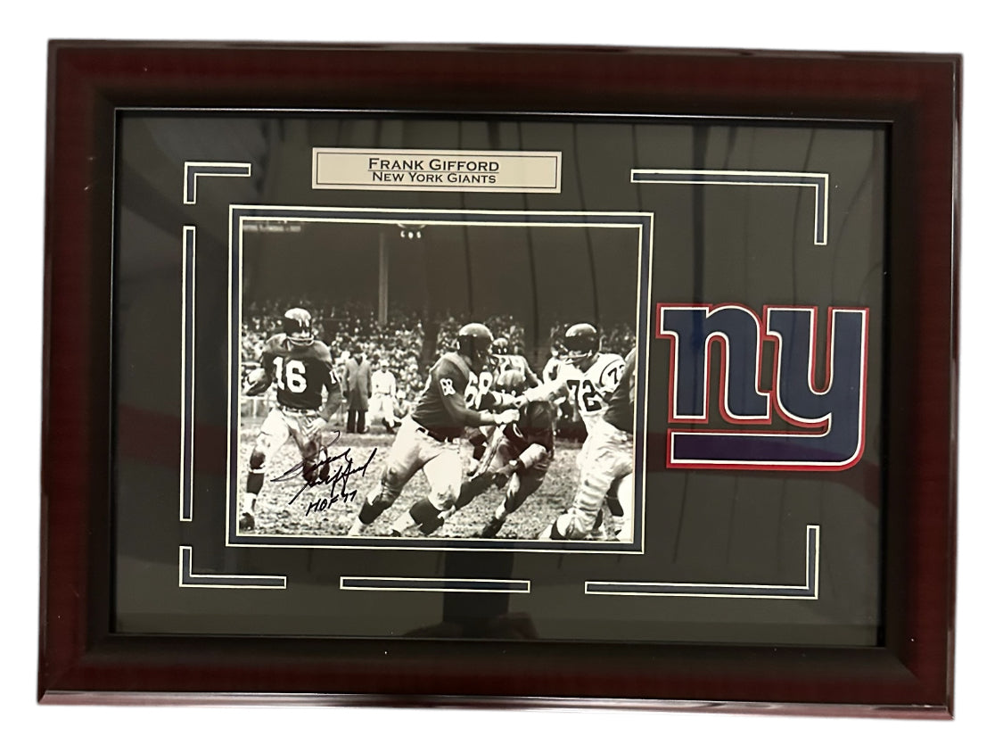 New York Giants - Frank Guifford Autographed 8x10 Photo
