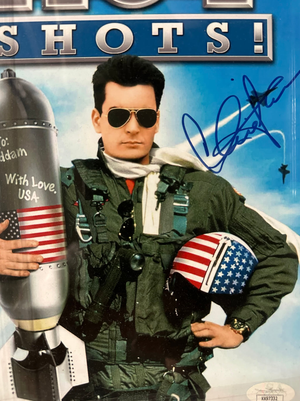 Hot Shots - Charlie Sheen Autographed